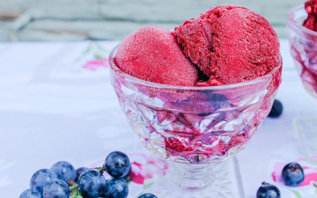 Fresh Concord Grape Sorbet