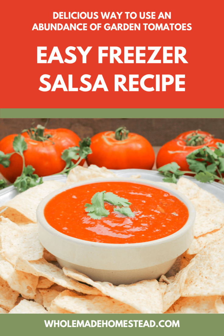 Easy Freezer Salsa Recipe WholeMade Homestead