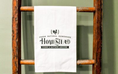 DIY Farmhouse Kitchen Towel With Free SVG File