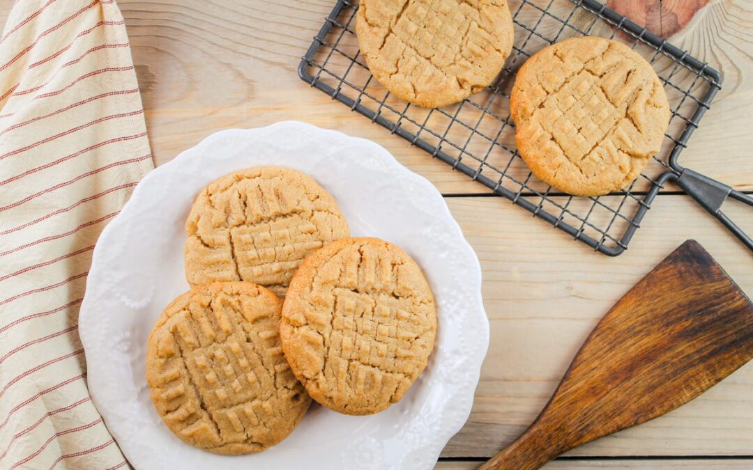 Fresh Milled Flour Peanut Butter Cookies