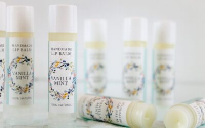 Vanilla Mint DIY Lip Balm With Free Printable Labels
