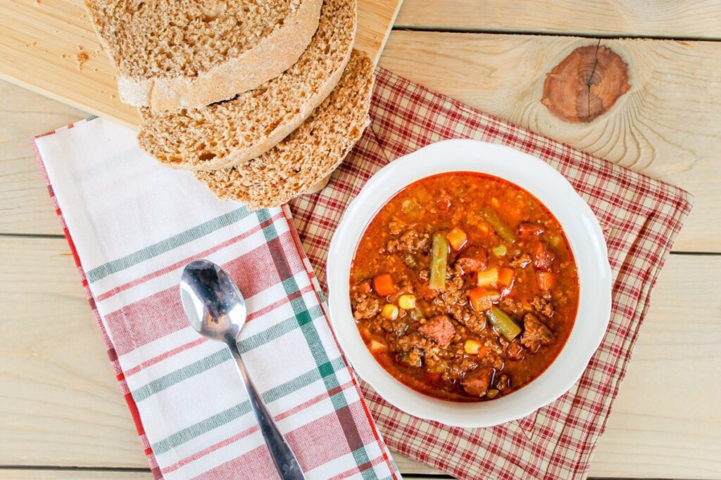 Vegetable Beef Soup Recipe Wholemade Homestead 