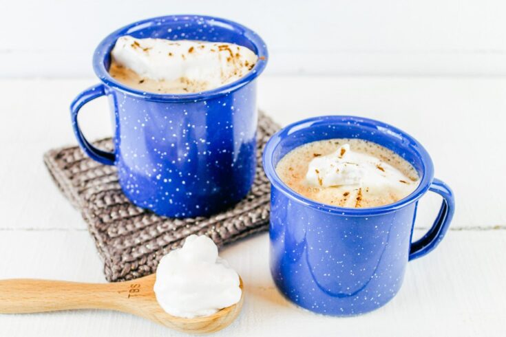 Hot Carob Drink & Homemade Marshmallow Fluff