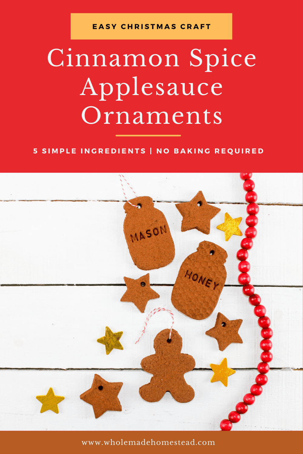 cinnamon applesauce ornament