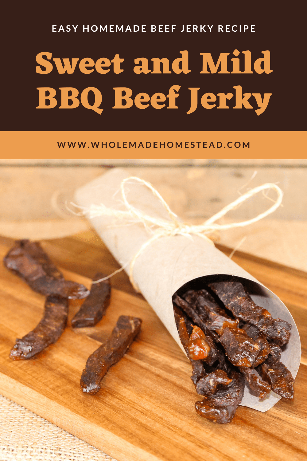 Sweet and Tangy BBQ Beef Jerky - Grain Free Table