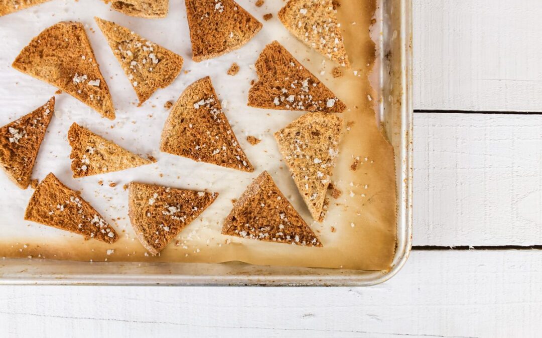 Pita Chips With Fresh Ground Flour