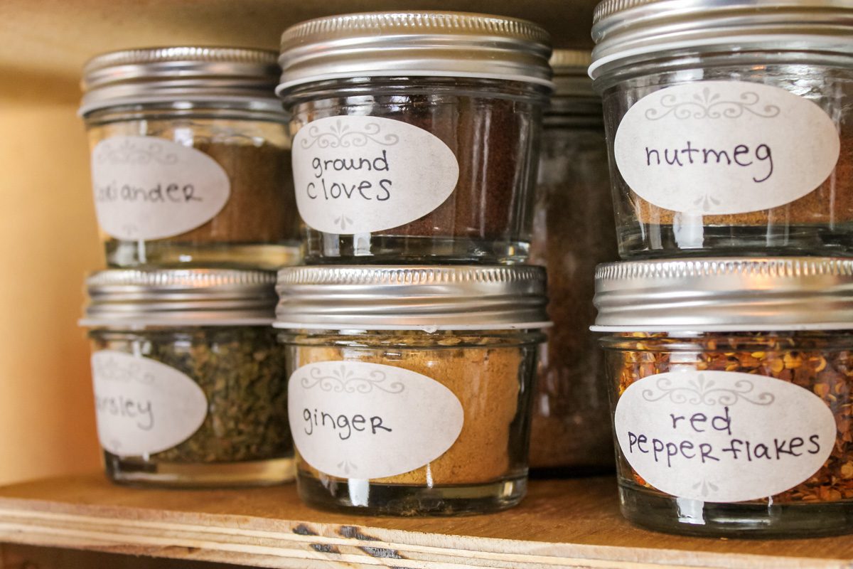 Spice Rack Cabinet Organization - WholeMade Homestead