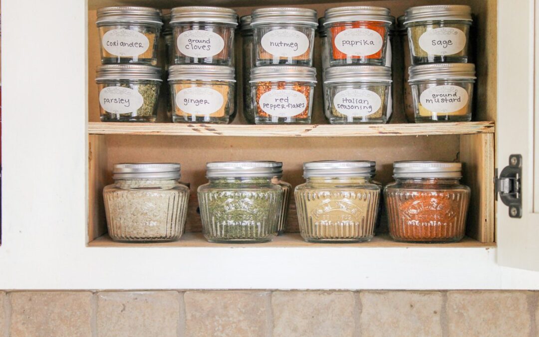 Spice Rack Cabinet Organization