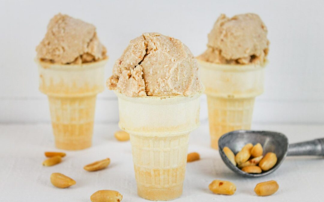 Peanut Butter Ice Cream Sweetened With Dates