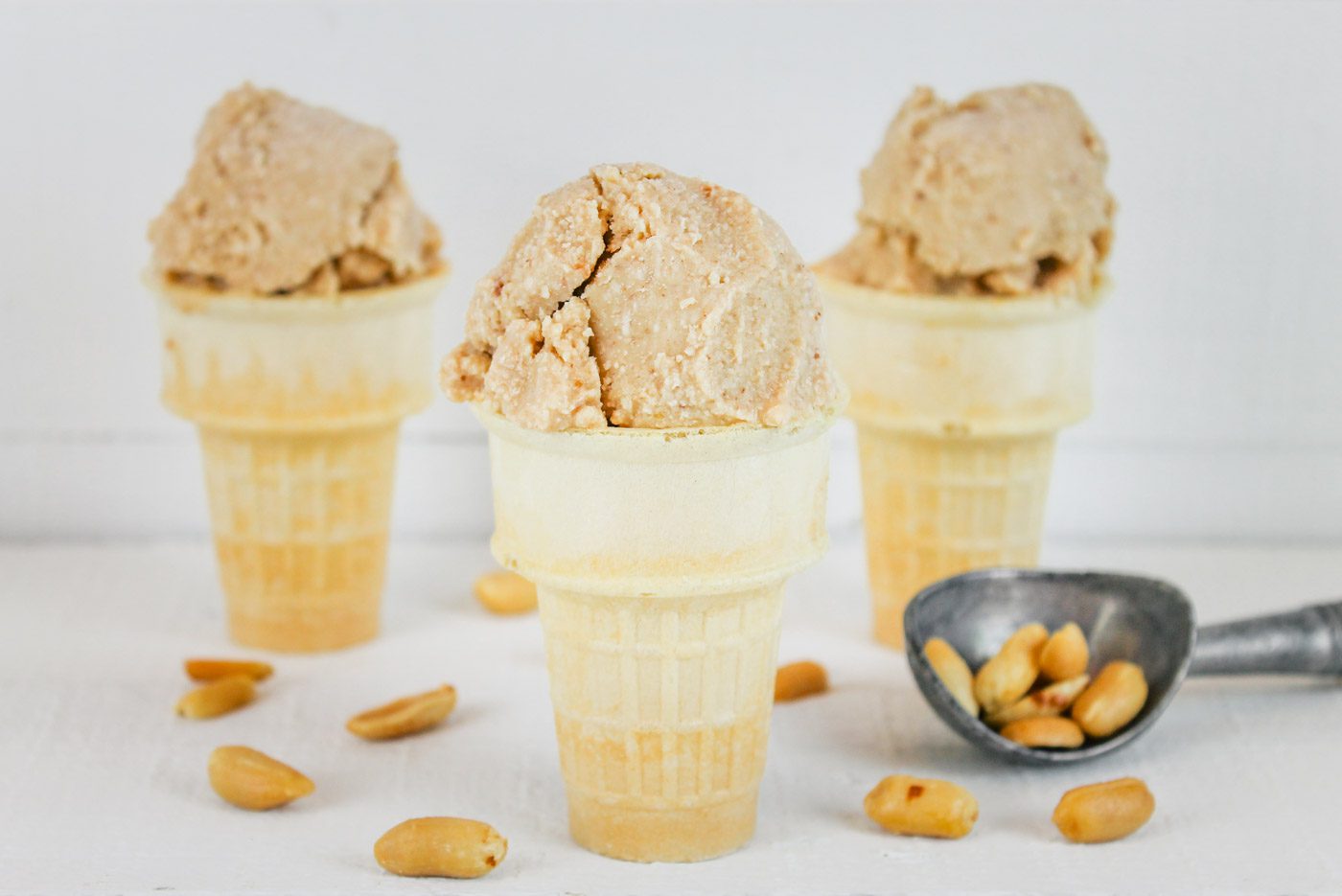 Peanut Butter Ice Cream Sweetened With Dates