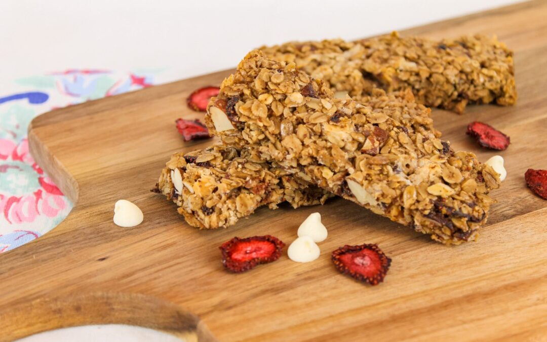 Strawberry White Chocolate Granola Bars