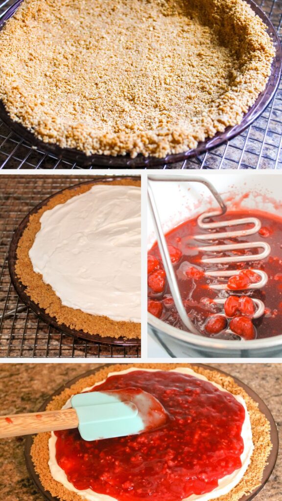step by step photos of how to make a summer pie