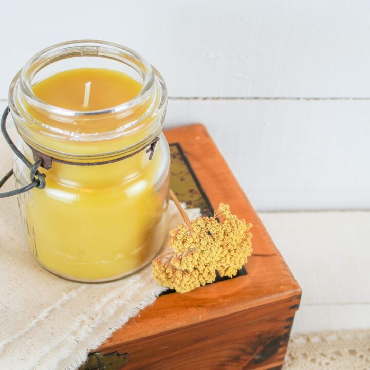 Chocolate Oil Bees Wax Glass Masson Jar Candle