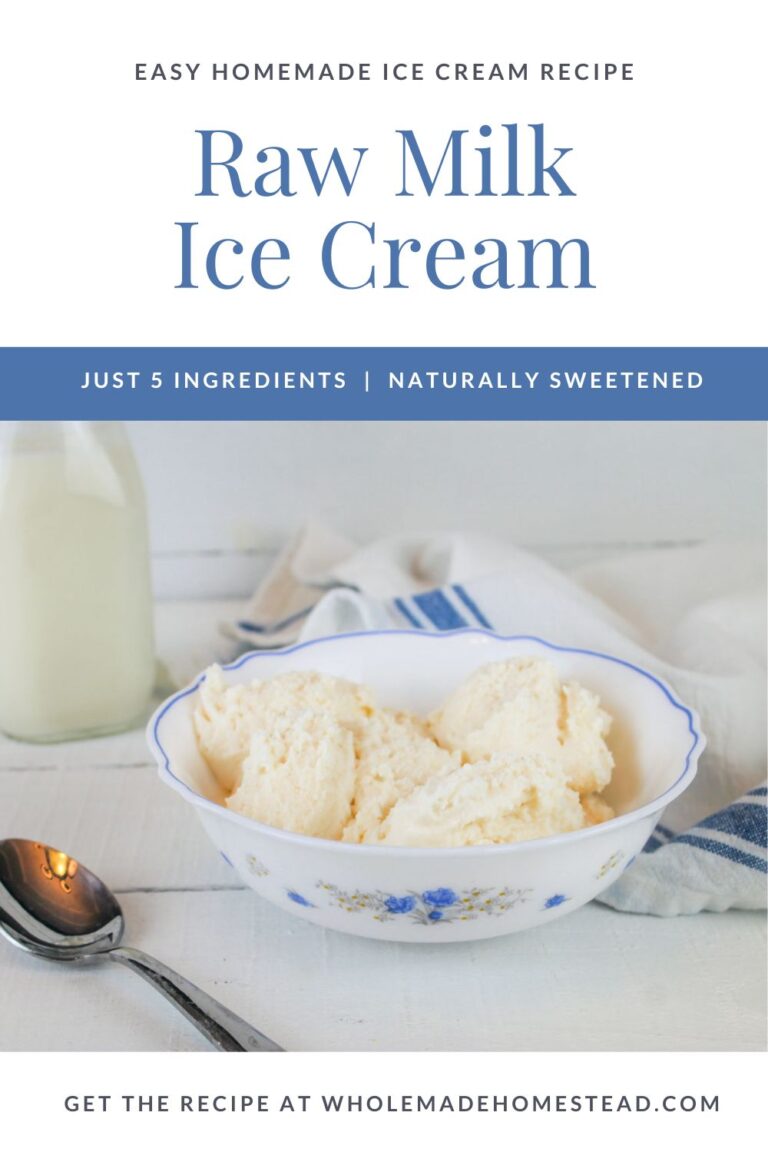 Raw Milk Ice Cream WholeMade Homestead