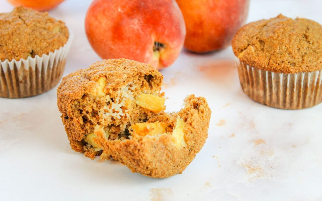 Spiced Peach Muffins