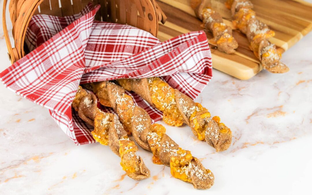 Cheesy Breadsticks with Fresh Milled Flour