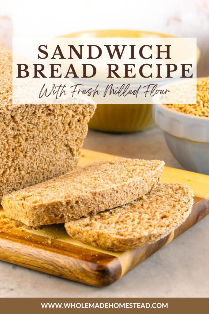 slices of bread laying on a wooden cutting board