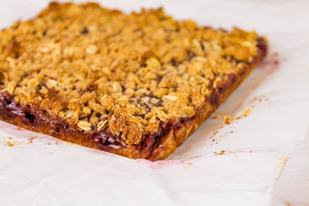 raspberry jam bar sitting on kitchen countertop