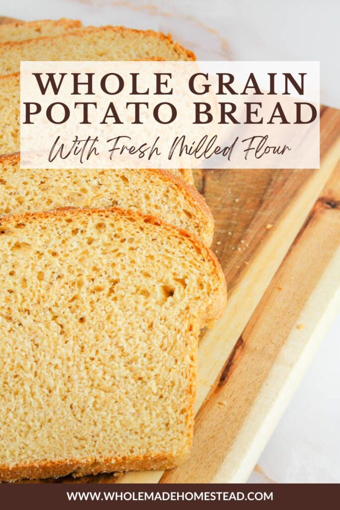 pinterest graphic with a photograph of a stack of sliced bread