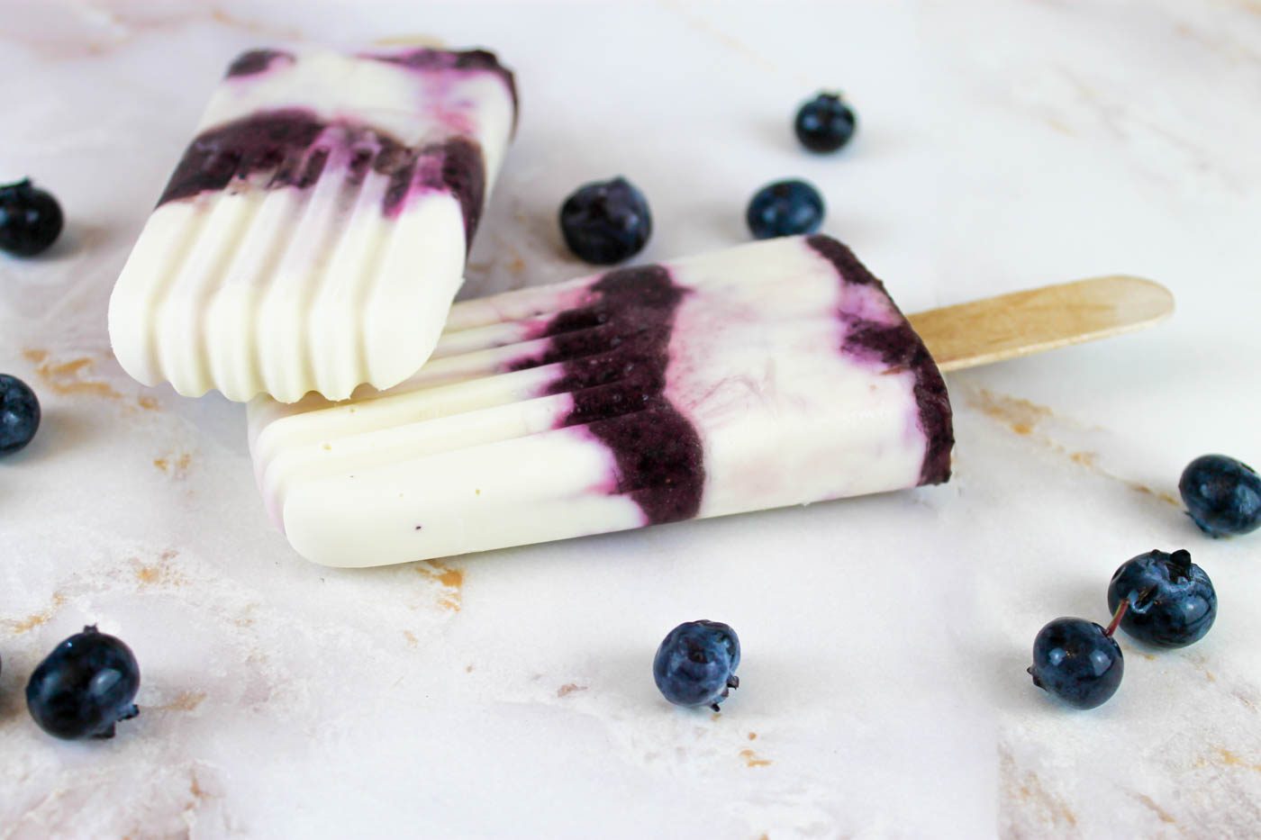 Blueberry Cheesecake Kefir Popsicle