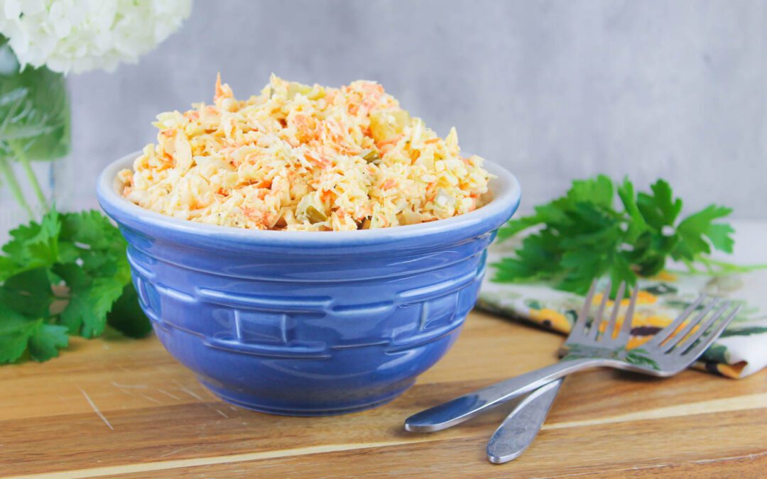 Creamy & Tangy Mustard Coleslaw Recipe
